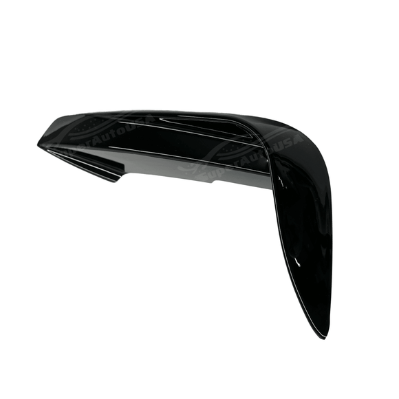 Dynamic angle showcasing the BMW 2012-2019 3-Series F30 M Sport with gloss black front fog light lamp cover trim, enhancing the front spoiler's sporty appeal