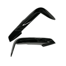 Profile perspective of the Fits BMW 2012-2019 3-Series F30 M Sport showing the gloss black front fog light lamp cover trim, blending with the front spoiler lip splitter