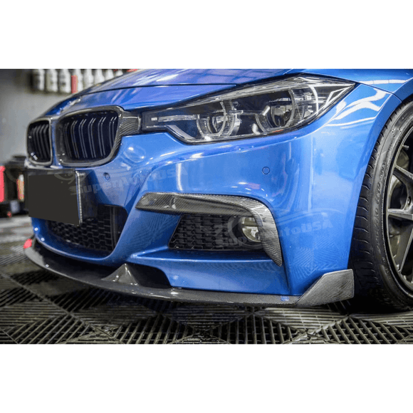 Fits BMW 2012-2019 3-Series F30 M Sport Gloss Black Front Fog Light Lamp Cover Trim