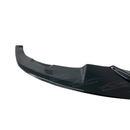 Side profile of the BMW 2012-2019 3-Series F30 M Sport, equipped with Auto Plus Style Gloss Black Front Lip Spoiler, highlighting the sporty front splitter