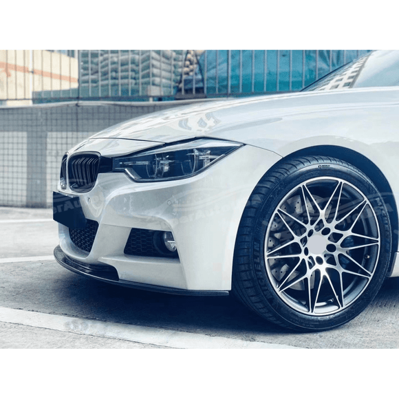 Se adapta al alerón delantero negro brillante estilo M Sport Auto Plus de BMW Serie 3 F30 2012-2019 