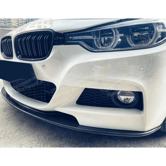 Se adapta al alerón delantero negro brillante estilo M Sport Auto Plus de BMW Serie 3 F30 2012-2019 