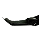 Close-up view of the Fits BMW 2012-2019 3-Series F30 M Sport with a gloss black front splitter spoiler lip, enhancing the vehicle's aerodynamic contours
