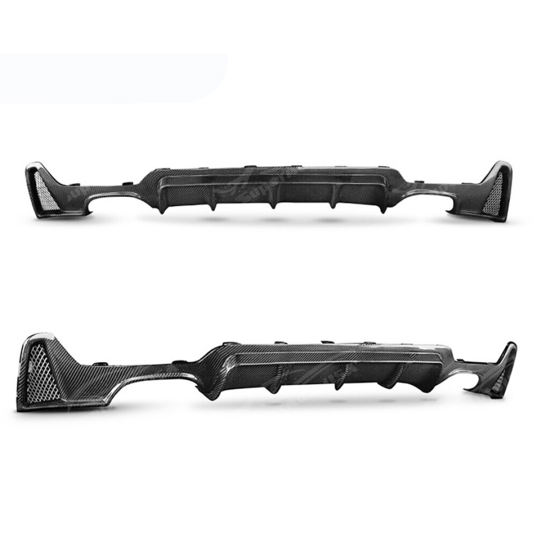 For 2014-2020 BMW 4 Series F32 MP Style Carbon Fiber Style Rear Diffuser Quad Outlet - 0