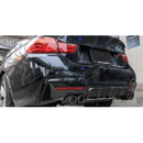 For 2014-2020 BMW 4 Series F32 MP Style Carbon Fiber Style Rear Diffuser Quad Outlet-11