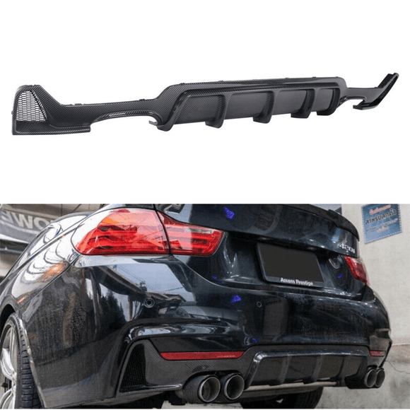 For 2014-2020 BMW 4 Series F32 MP Style Carbon Fiber Style Rear Diffuser Quad Outlet