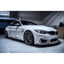 Se adapta a los modelos BMW M3 F80 M4 F83 F82 2015-2020. Alerones laterales delanteros en negro brillante -14