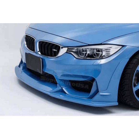 Se adapta a los modelos BMW M3 F80 M4 F83 F82 2015-2020. Alerones laterales delanteros en negro brillante 