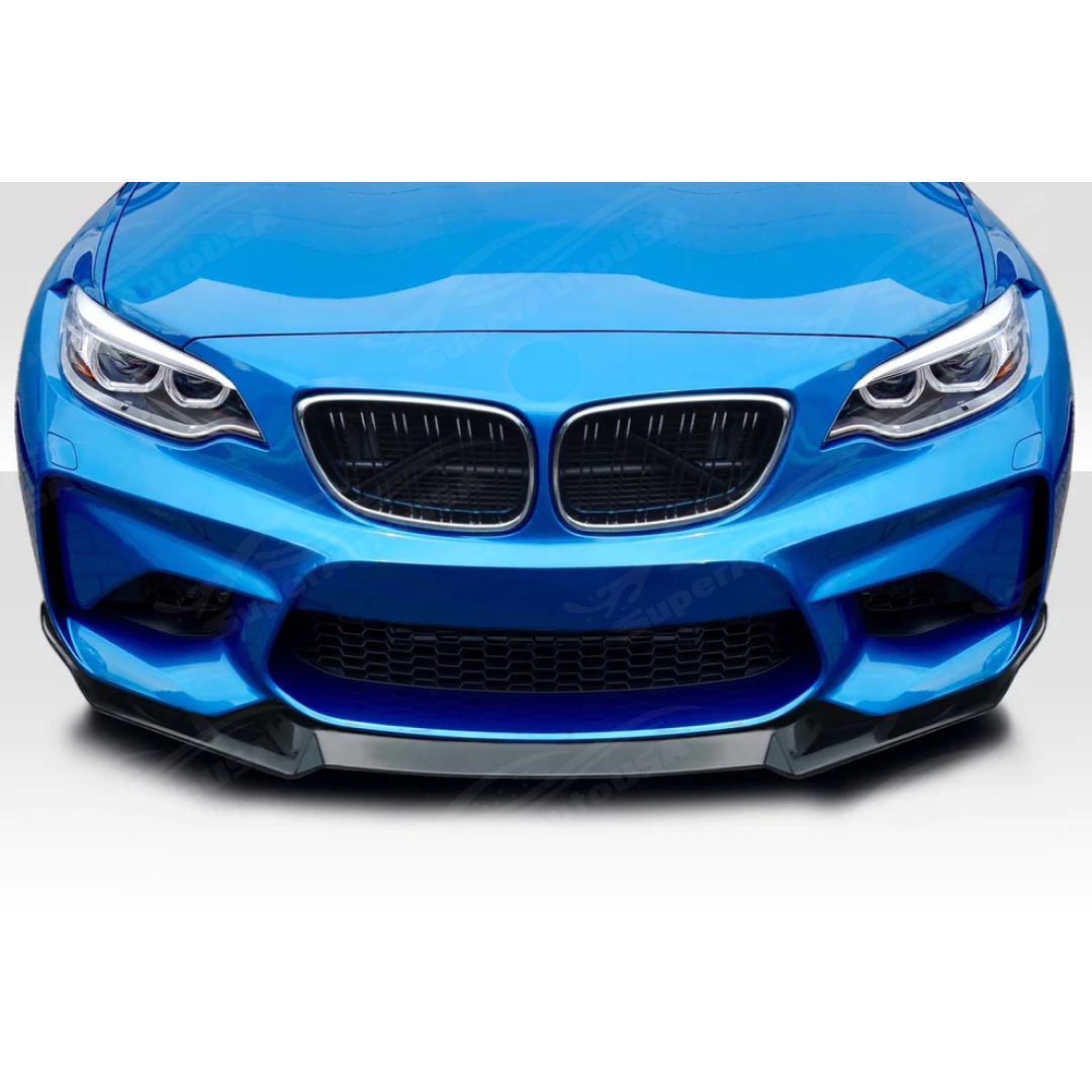 (PRE-ORDER) Fits 2019-21 BMW F87 M2 CS Style Front Bumper Lip Splitter - 0