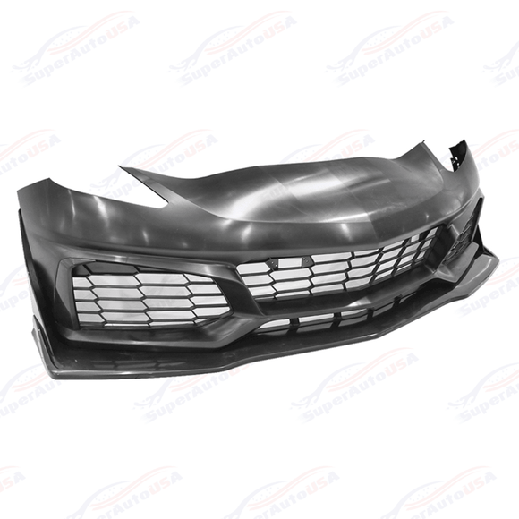 Fits Corvette C7 ZR1 Style Front Bumper Side Skirts Rear Spoiler Full Body Kit