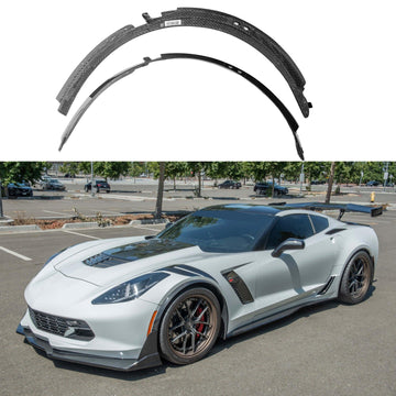 Se adapta a Chevrolet Corvette C7, guardabarros delanteros, embellecedor de cubierta de rueda