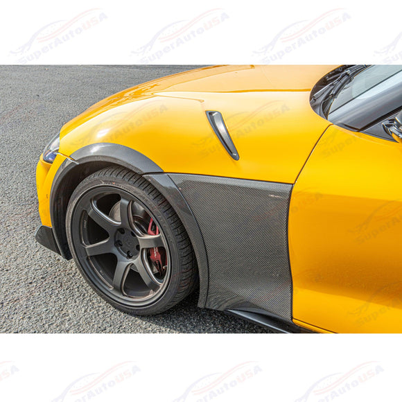 Fits 2020-Up Toyota GR Supra Carbon Fiber Add-on Side Fender Flare