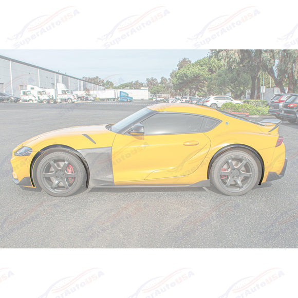 Fits 2020-Up Toyota GR Supra Carbon Fiber Add-on Side Fender Flare