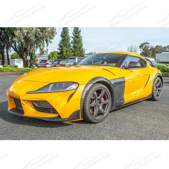 Fits 2020-Up Toyota GR Supra Carbon Fiber Add-on Side Fender Flare