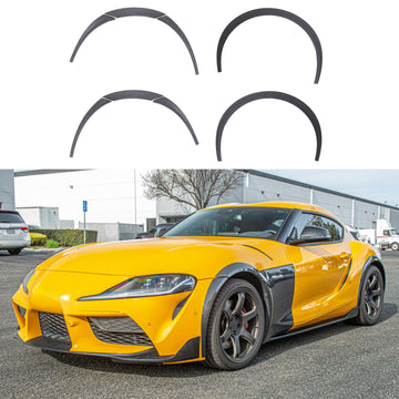 Se adapta al guardabarros lateral adicional de fibra de carbono Toyota GR Supra 2020 en adelante 