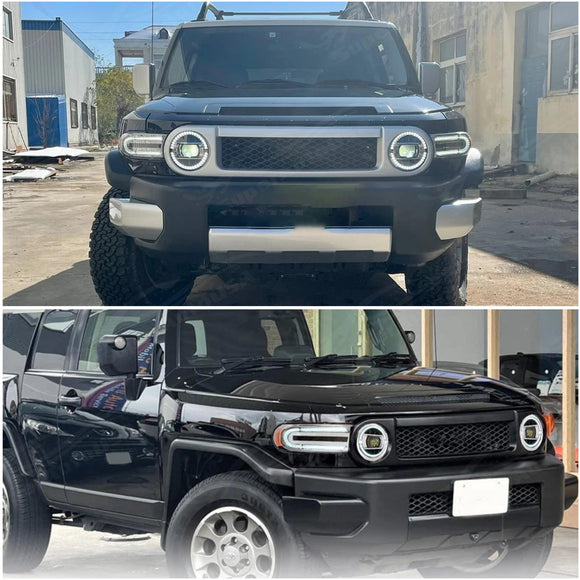 Se adapta al conjunto secuencial de luces delanteras LED completas Toyota FJ Cruiser 2007-2014 