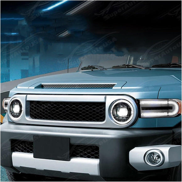 Se adapta al conjunto secuencial de luces delanteras LED completas Toyota FJ Cruiser 2007-2014 