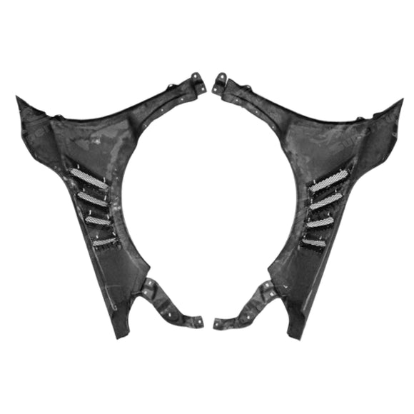 Guardabarros laterales defectuosos, estilo M3 y M4, de acero negro, para BMW Serie 3 F30 12-18