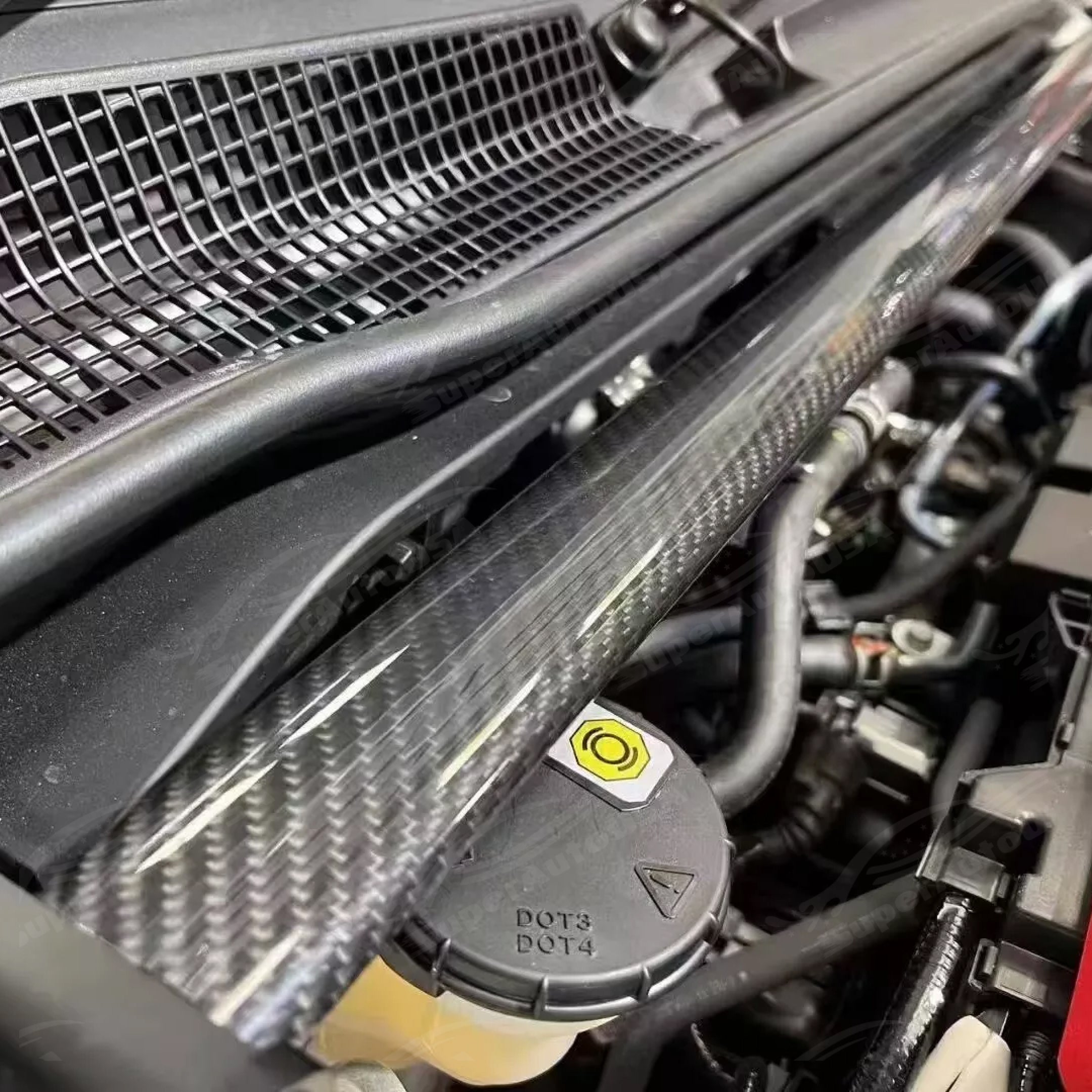 For 23+ FL5 Honda Civic Type R TCR Tuning Dry Carbon Fiber Front Strut ...