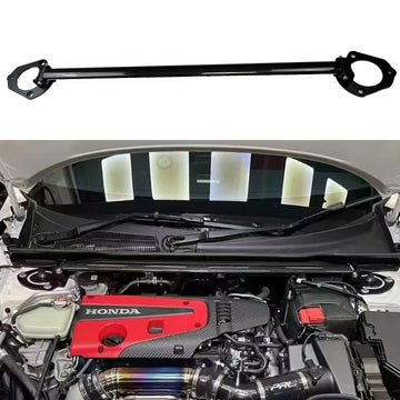 For 23+ FL5 Honda Civic Type R TCR Tuning Dry Carbon Fiber Front Strut Tower Top Brace Bar