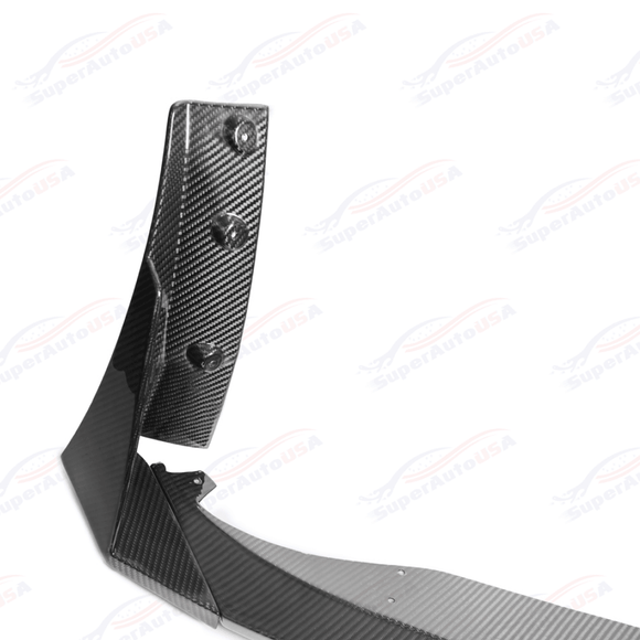Fits Corvette C7 Carbon Fiber Front Bumper Lip W/ Stage 3 Wicker Bill Winglets