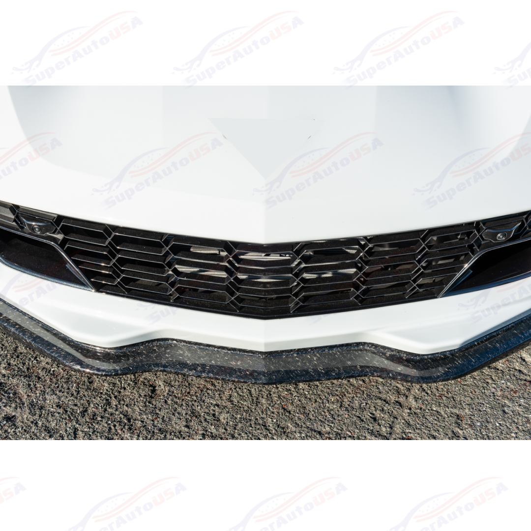 Fits 2014-up Chevrolet Corvette C7 Stage 2 Central Front Bumper Lip Spitter-22