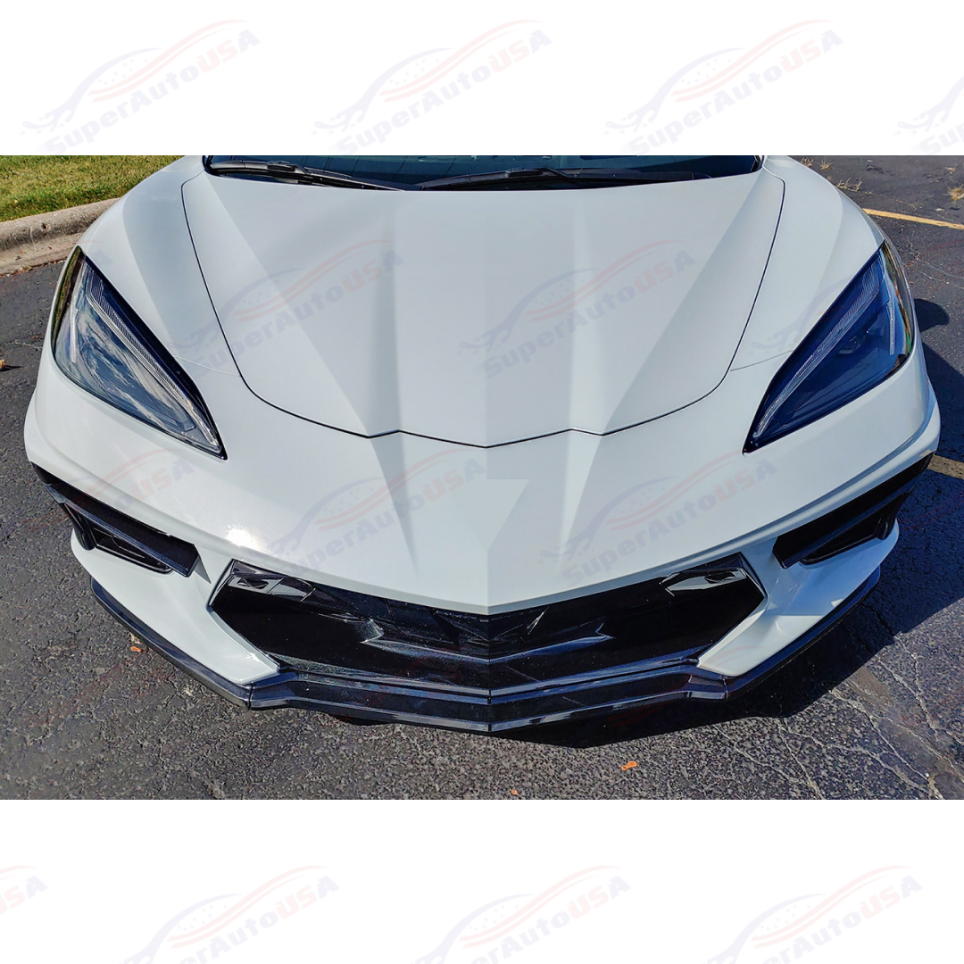 Fits 2020-Up Chevrolet Corvette C8 Z51 Style Front Bumper Lip Splitter