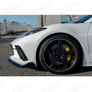 Fits 20-Up Corvette C8 5VM Front Bumper Lip Splitter (2 Pcs)-33