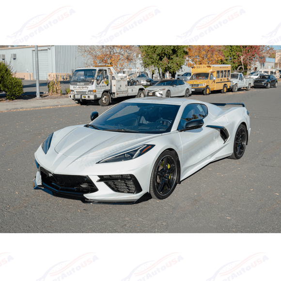 Fits 20-Up Corvette C8 5VM Front Bumper Lip Splitter (2 Pcs)