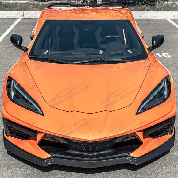 Fits 20-Up Corvette C8 5VM Front Bumper Lip Splitter (2 Pcs)