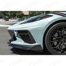 Fits 20-Up Corvette C8 5VM Front Bumper Lip Splitter (2 Pcs)-8