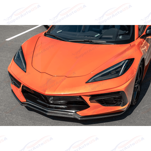 Fits 2020-Up Chevrolet Corvette C8 Z51 Style Front Bumper Lip Splitter