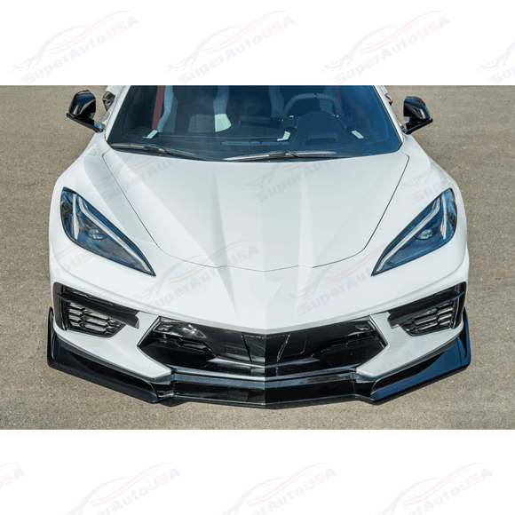 Fits 20-Up Corvette C8 Performance Extended Front Bumper Lip Splitter
