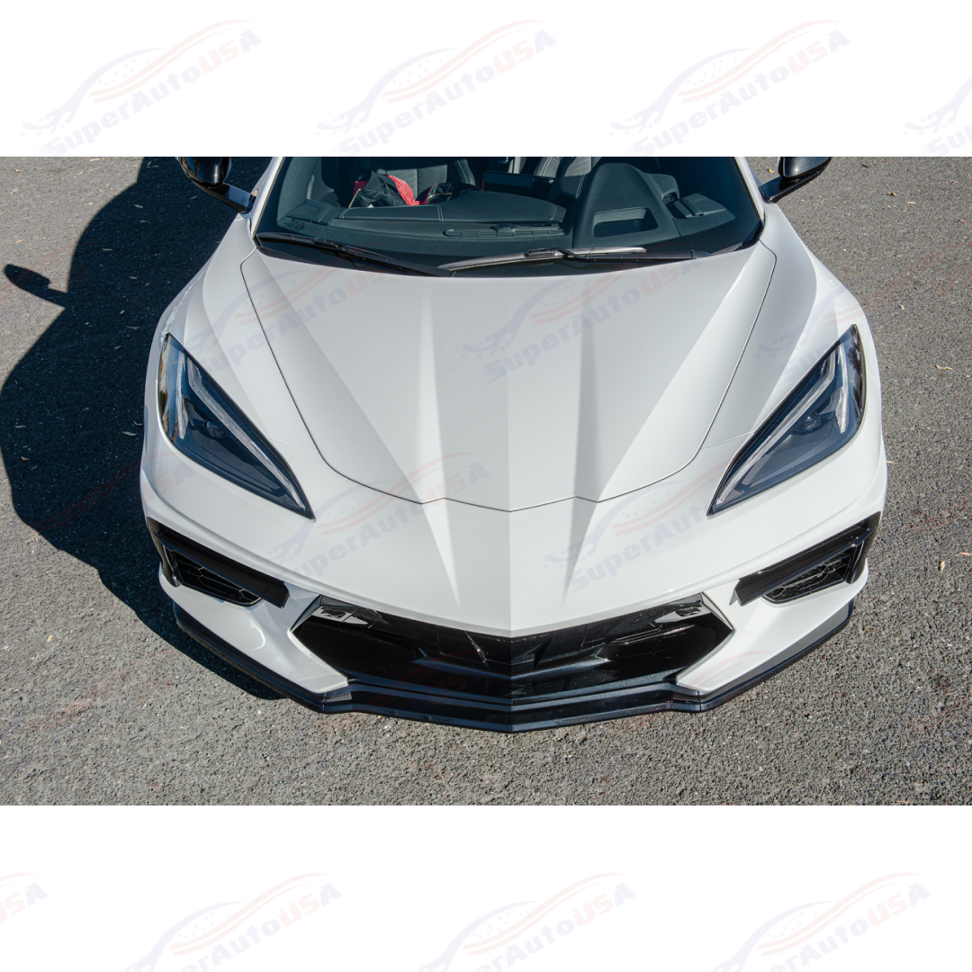 Fits 2020-Up Chevrolet Corvette C8 Z51 Style Front Bumper Lip Splitter-6