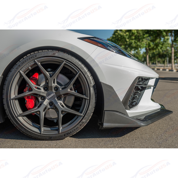 Se adapta al borde del parachoques delantero Corvette C8 EOS Performance Track Edition modelo 20 en adelante 