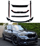 SuperAutoUSA BMW X5 xDrive40i 2019 2020 2021 2022 2023 front splitter lip and rear diffuser.
