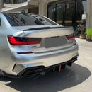 SuperAutoUSA BMW M340i xDrive 2019-2022 CMS style rear bumper lip diffuser.
