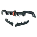 SuperAutoUSA BMW M340i xDrive 2019-2022 rear bumper lip diffuser with LED light.
