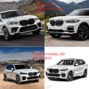 Front splitter lip, side skirts, and rear diffuser for BMW X5 xDrive50i M Sport from SuperAutoUSA.
