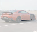 GT 500 Style Carbon Fiber Print Side Body Skirt Splitter Under Spoiler Rocker Panel For 2024-2026 Ford Mustang S650-3