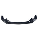 Track-level shot showing the prominent aerodynamic splitters of the SuperAutoUSA carbon front lip