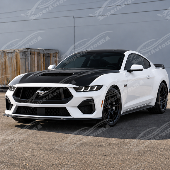 Low side profile demonstrating the recessed, low-drag aerodynamic contour along the S650 hood center
