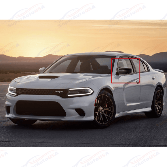 Fits Dodge Charger 2011-Up M Style Rear View Side Carbon Fiber Mirror Cover Cap