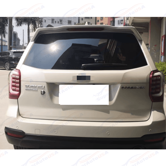 Fits 2014-2018 Subaru Forester Wind Sun Rain Matte Black Rear Roof Spoiler Wing