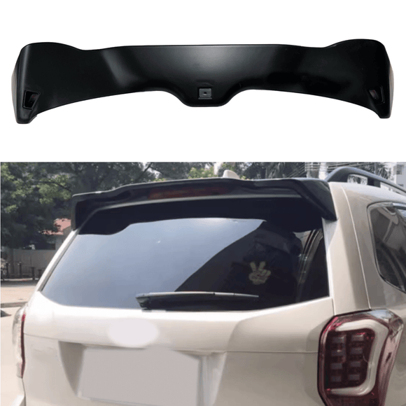 Fits 2014-2018 Subaru Forester Wind Sun Rain Matte Black Rear Roof Spoiler Wing