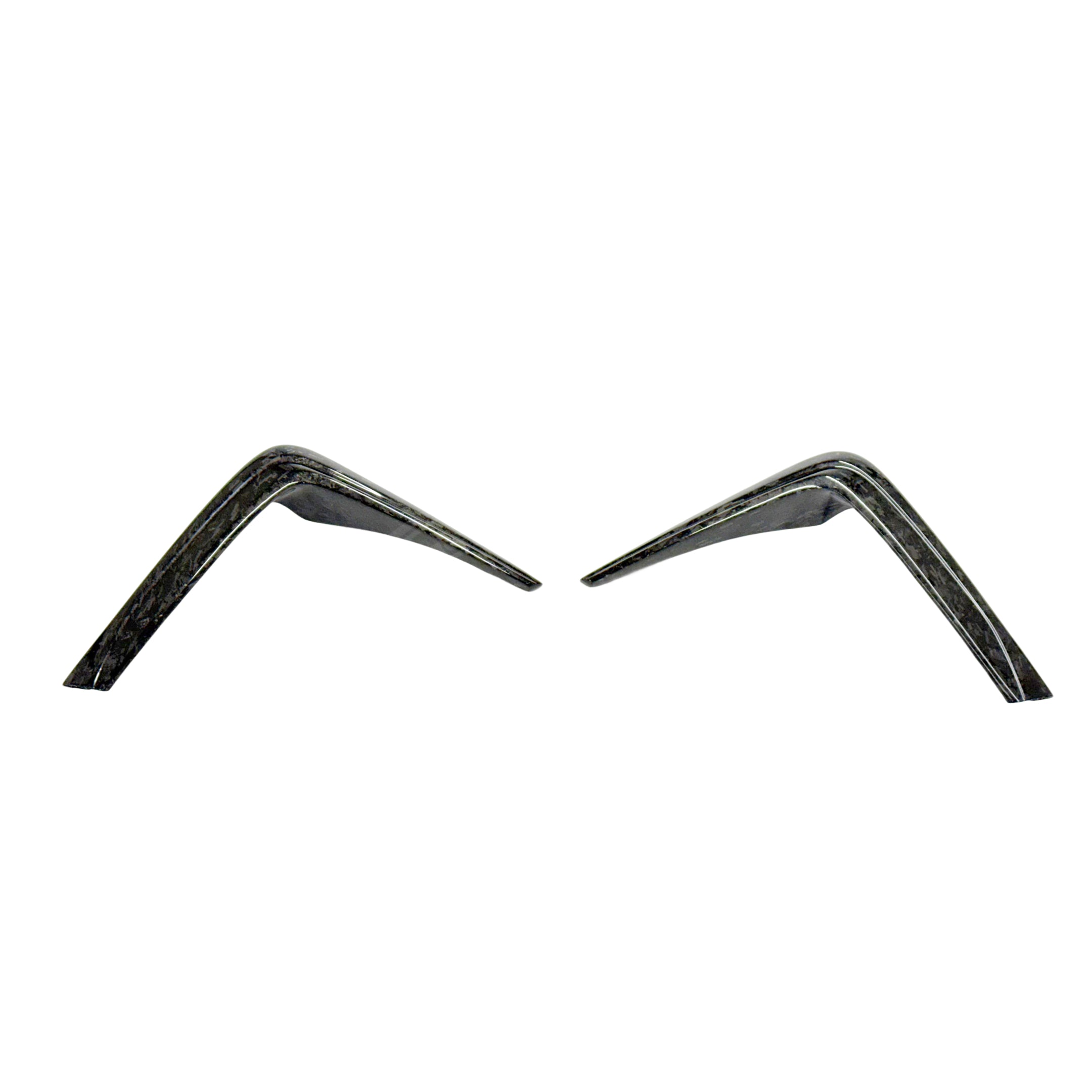 Forged Carbon Fiber Front Bumper Garnish 2pcs Fits 2022-2025