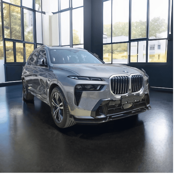 For 2022-2024 BMW G07 X7 LCI Gloss Black Front Bumper Lip