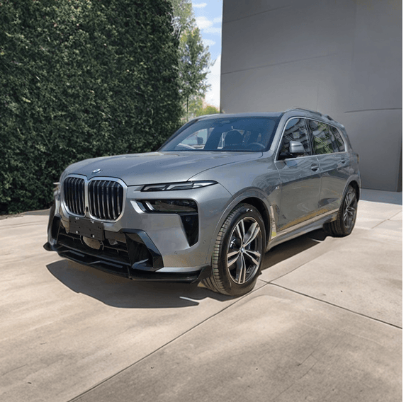 For 2022-2024 BMW G07 X7 LCI Gloss Black Front Bumper Lip