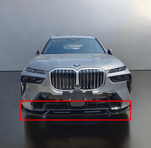 For 2022-2024 BMW G07 X7 LCI Gloss Black Front Bumper Lip