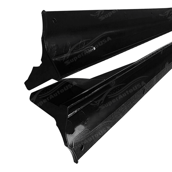 Profile of BMW 4 Series G26 with Side Skirt-Side Body Skirts Kit in gloss black, enhancing the car’s sporty silhouette and road presence.